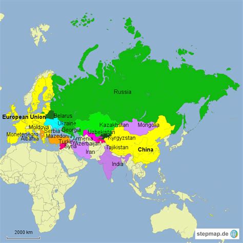 Stepmap Potential Eurasian Economic Union Landkarte Für Deutschland