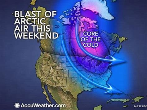 Coldest Air Of Winter To Roar Into Central Eastern Us
