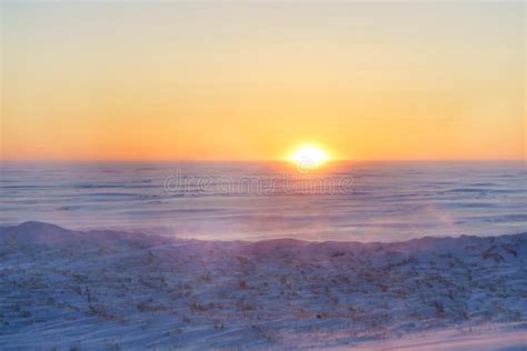 Windy Winter Sunset Stock Photo Image Of Summerside 232583212