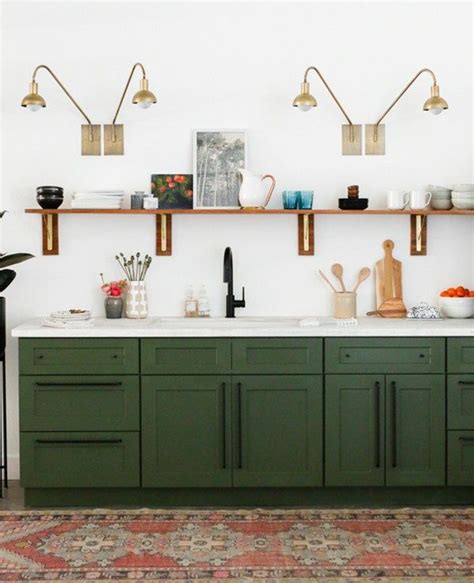 Dark Green Kitchen Cabinets Oleander Palm Dark Green Kitchen