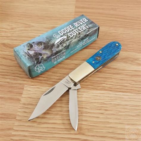 Frost Cutlery Barlow Pocket Knife Stainless Steel Blades Blue Pickbone