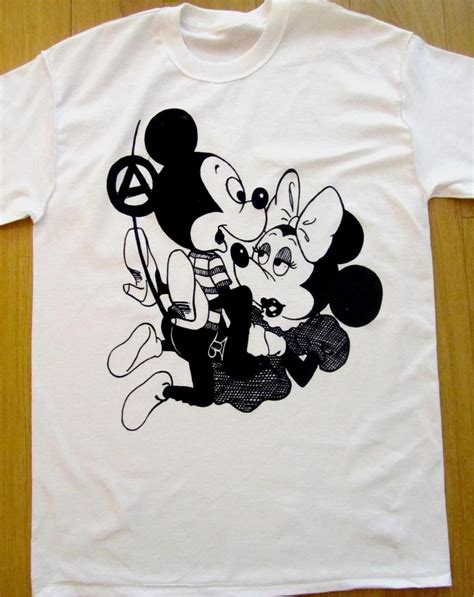 Mickey Mouse Sex T Shirt Punk Cartoon Tee Black Print Free Download Nude Photo Gallery