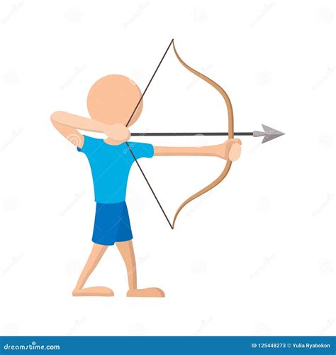 Archer Cartoon Character Vector Illustration 110579030