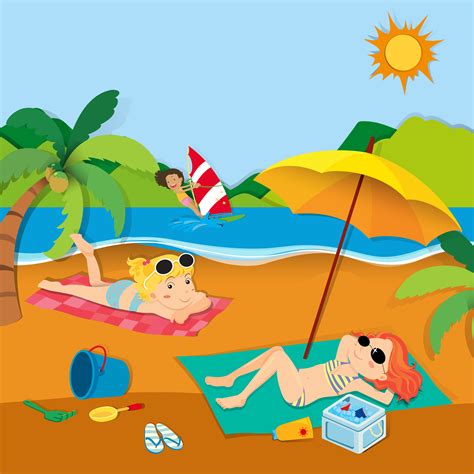 Beach Clipart Clip Art Summer Vacation Travel Clipart Clip Images And Photos Finder
