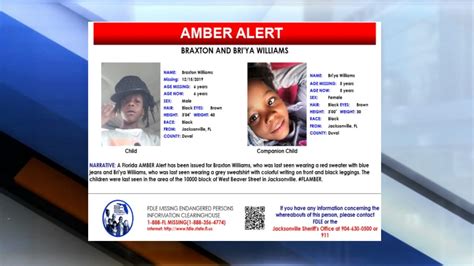 Amber Alert issued for 2 children missing out of Jacksonville, Florida