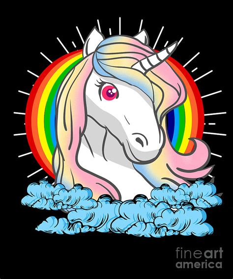 Unicorn Awesome Creatures Magic Fantasy Rainbow Fairytale Myth Horse