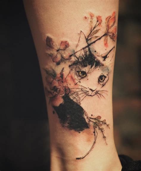 See more ideas about tattoos, california poppy tattoo, california tattoo. Cat Tattoos: Every Cat Tattoo, Design, Placement, and Style