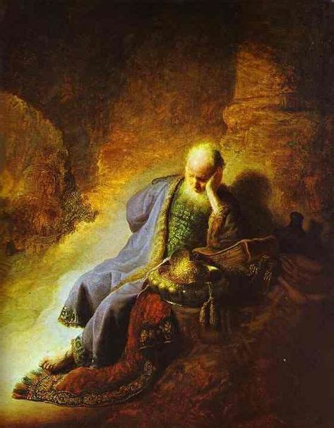 Rembrandt The Prophet Jeremiah Mourning Over The Destruction Of