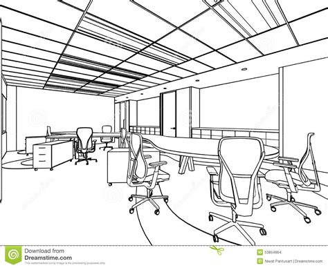 See more ideas about space drawings, architecture, architecture drawing. Outline Sketch Of A Interior Stock Illustration ...