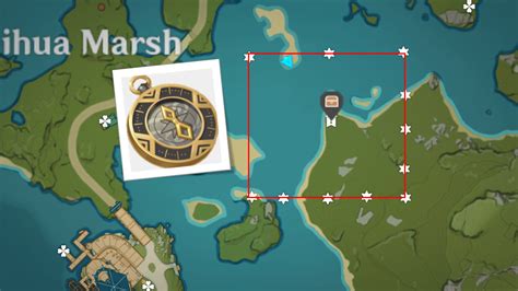 Tested Out The Liyue Treasure Compass Distance Red Line Indicates
