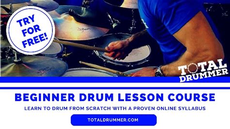 Beginner Drum Lessons Course Total Drummer Online Drum Lessons
