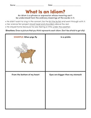 See also mixed up business english idioms. What is an Idiom? | Worksheet | Education.com