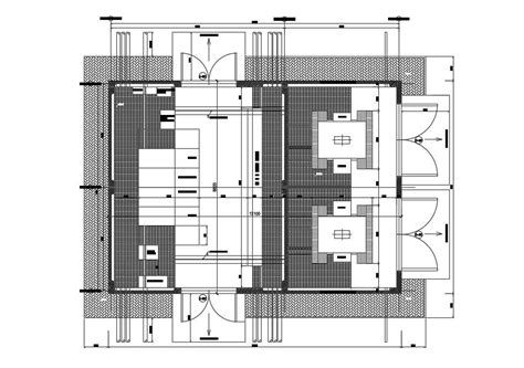 Multipurpose Hall Plan With Dimensions Cadbull