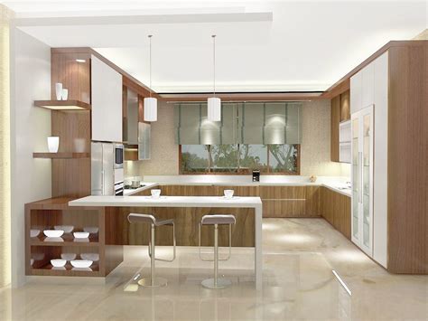 55 Gambar Meja Dapur Minimalis (Keramik, Granit, Kayu, Dll
