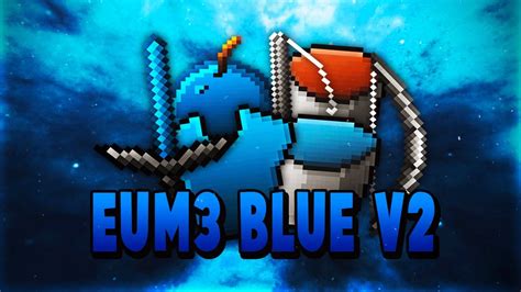 Eum3 Blue V2 32x Mcpe And Java Pvp Texture Pack By Sparkton Youtube