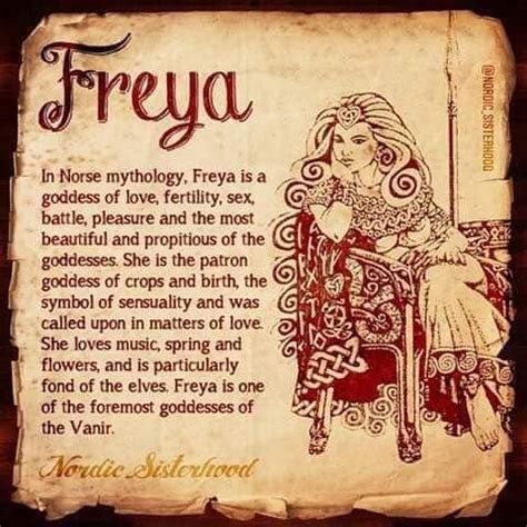 In Novse Mythology Freya Isa Goddess Ol Lav Emmy Sex Battle