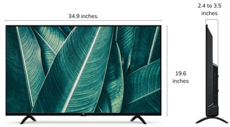40 Inch Tv Dimensions Guide Width Height And Depth