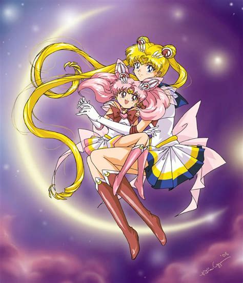 Mother And Daughter By Wingsofnina Sailor Mini Moon Sailor Moon Wallpaper Sailor Chibi Moon