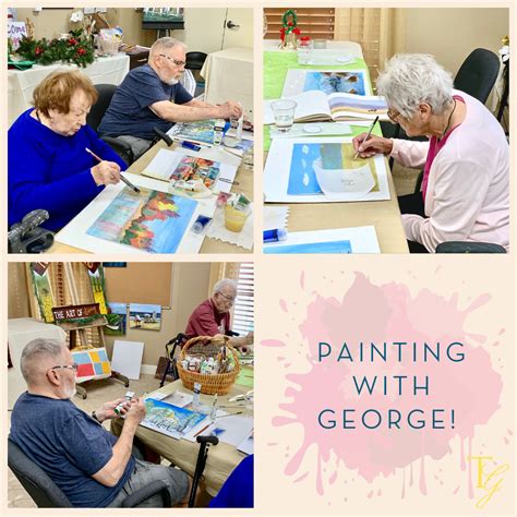 Painting Classes With Our Residents Painting Class Painting Senior