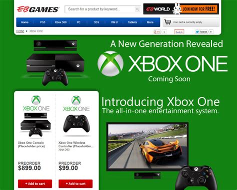 Xbox One Price Leaked By Australian Eb Games Se7ensins Gaming Community