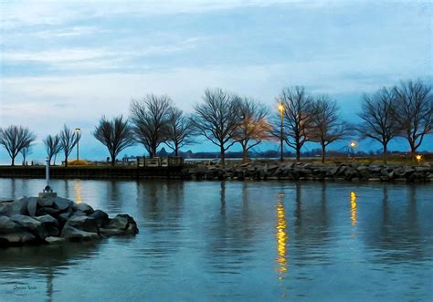 Shoreline Park Twilight Reflections Photograph By Shawna Rowe Fine