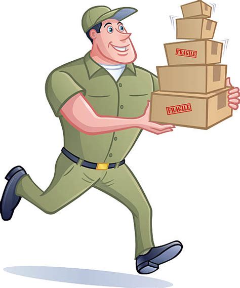 Royalty Free Delivery Person Clip Art, Vector Images ...