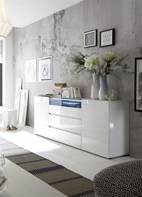 Bienvenue sur notre boutique en ligne bahut moderne. Buffet/bahut moderne laqué blanc Hortense | Matelpro