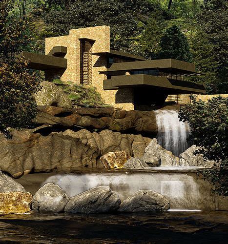 Fallingwater House By Frank Lloyd Wright Free 3d Model Cgtrader