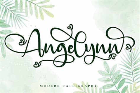 100 best calligraphy, script, and cursive fonts list (free & public domain) for graphic designers. Angelynn Modern Calligraphy Script Font - All Free Fonts