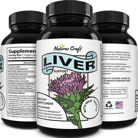 Best Liver Supplements With Milk Thistle Artichoke Dandelion Root