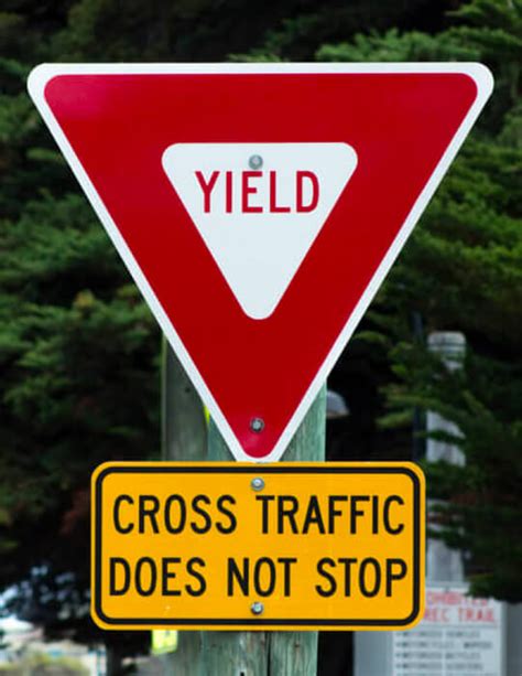 yield sign what does it mean