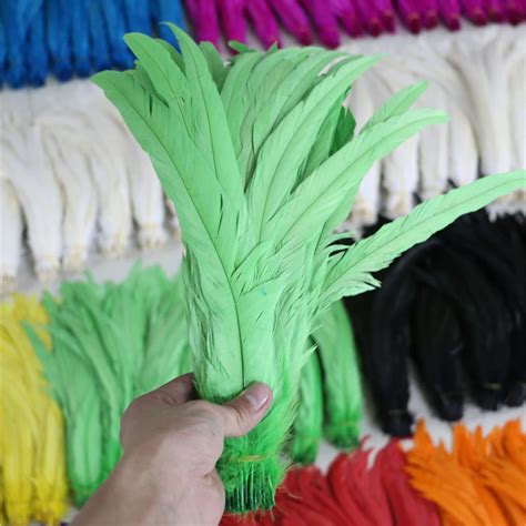wholesale perfect 10pcs scare high quality natural rooster tail feathers 12 14inch 30 35cm