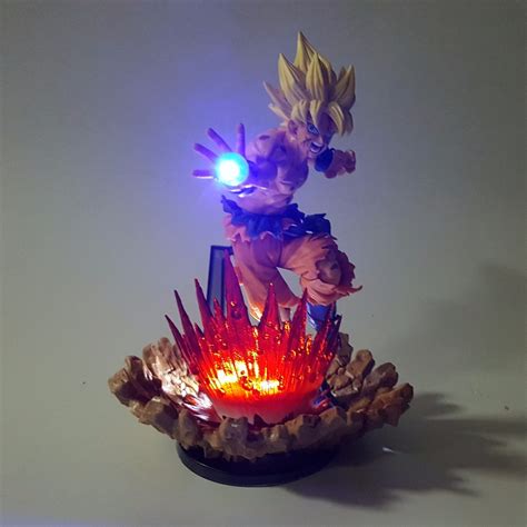 Buy Dragon Ball Z Action Figures Son Goku Super Saiyan Kamehameha Power Up Led