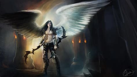Angel Warrior Wings Fantasy 4k Wallpapers Wallpaper Cave