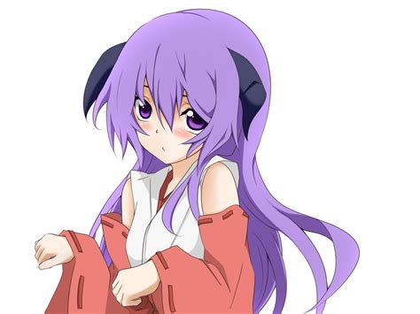Purple Hair Higurashi No Naku Koro Ni Furude Hanyuu Anime Girls