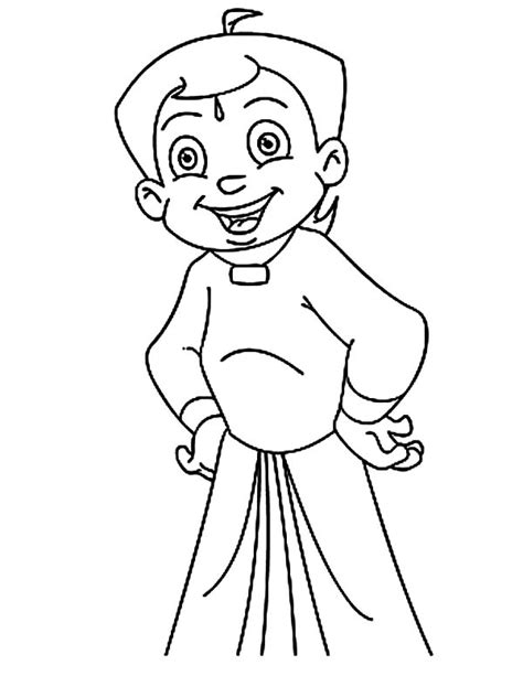 Chota Bheem Coloring Pages Netart Coloring Home