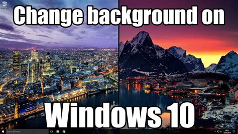 How To Change Desktop Background On Windows 10 Youtube