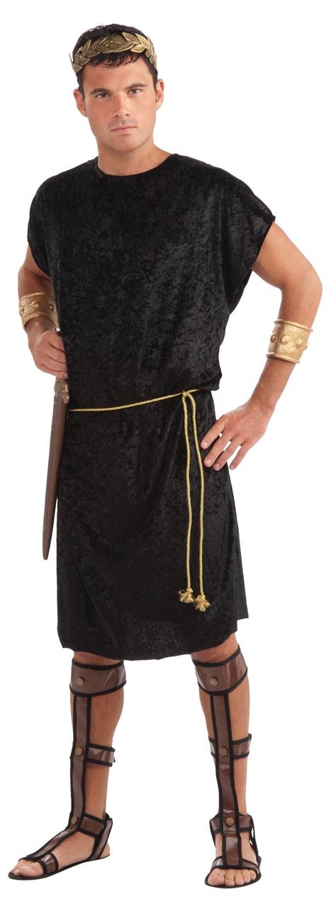 Mens Tunic Costume Black One Size Adult Sized Costumes