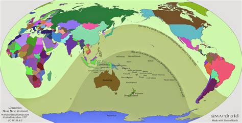 Map Druid Countries Near New Zealand