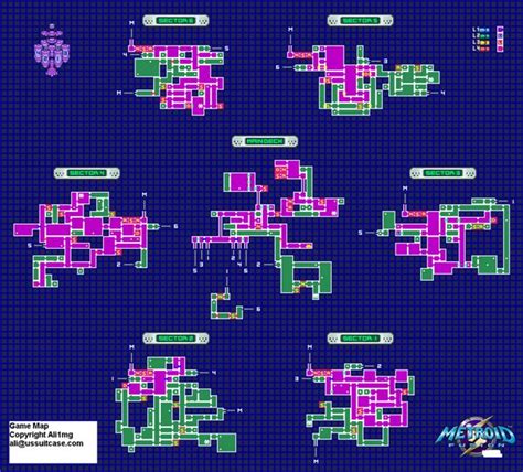 Metroid Fusion Game Map