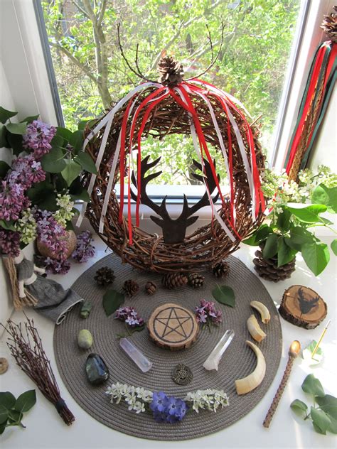 Beltane Altar 2018 Wiccan Sabbats Wiccan Altar Witches Altar Pagan