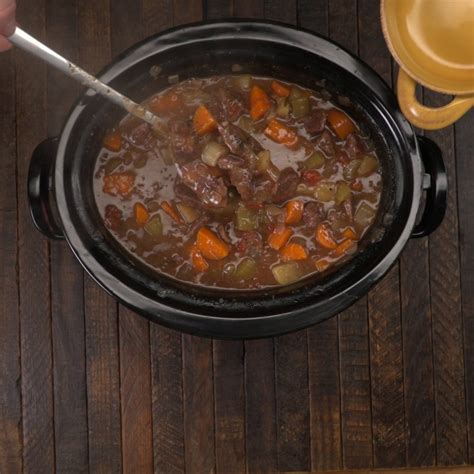 Heart healthy beef stew slow cooker