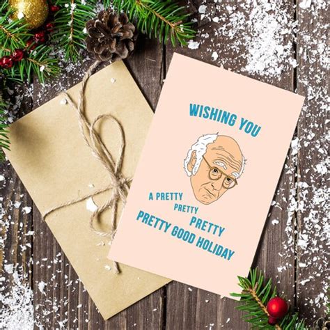 Larry David Funny Birthday Card Curb Your Enthusiasm Etsy