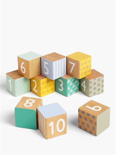 John Lewis My First Wooden Numbers Blocks Wooden Numbers Wooden