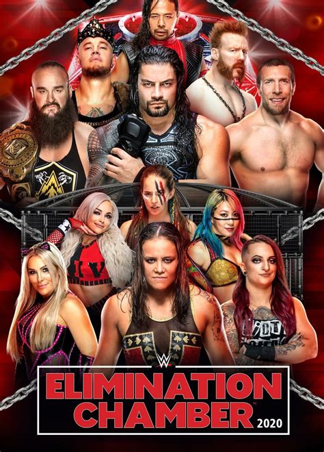 Wwe Elimination Chamber 2020 Poster Wrestling Wwe Wwe Wwe Events