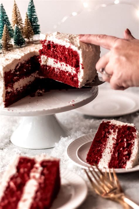 The red velvet cake recipe is much finer and smoother than the chocolate cake recipe due to the ingredients like buttermilk and vinegar. Red Velvet Cake with Butter Roux Frosting | Recipe ...