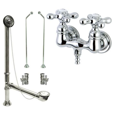 I would have thought that's easy to. Chrome Wall Mount Clawfoot Tub Filler Faucet Package ...