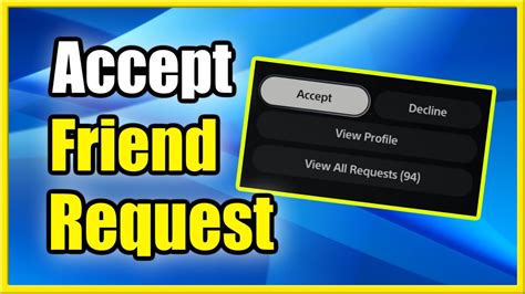 How To Find And Accept Friend Request On Ps5 New Update Youtube
