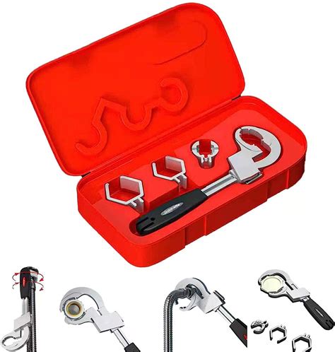 Universal Adjustable Double Ended Wrench Multi Functional Spring