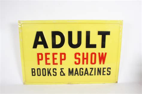 Rare 1970s Adult Peep Show Books And Magazines Large Plastic Embossed